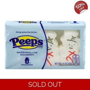 Peeps Marshmallow Snowmen - Christmas Snowman Sweet Treats 3 Pack 42g